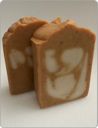 Turmeric and oatmeal soap